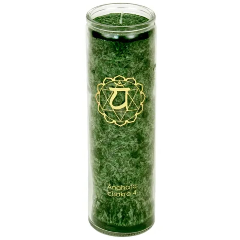 Candela profumata 4 Chakra Anahata - Lavandina, Arancia e Mandarino tangerino - clorophilla-shop