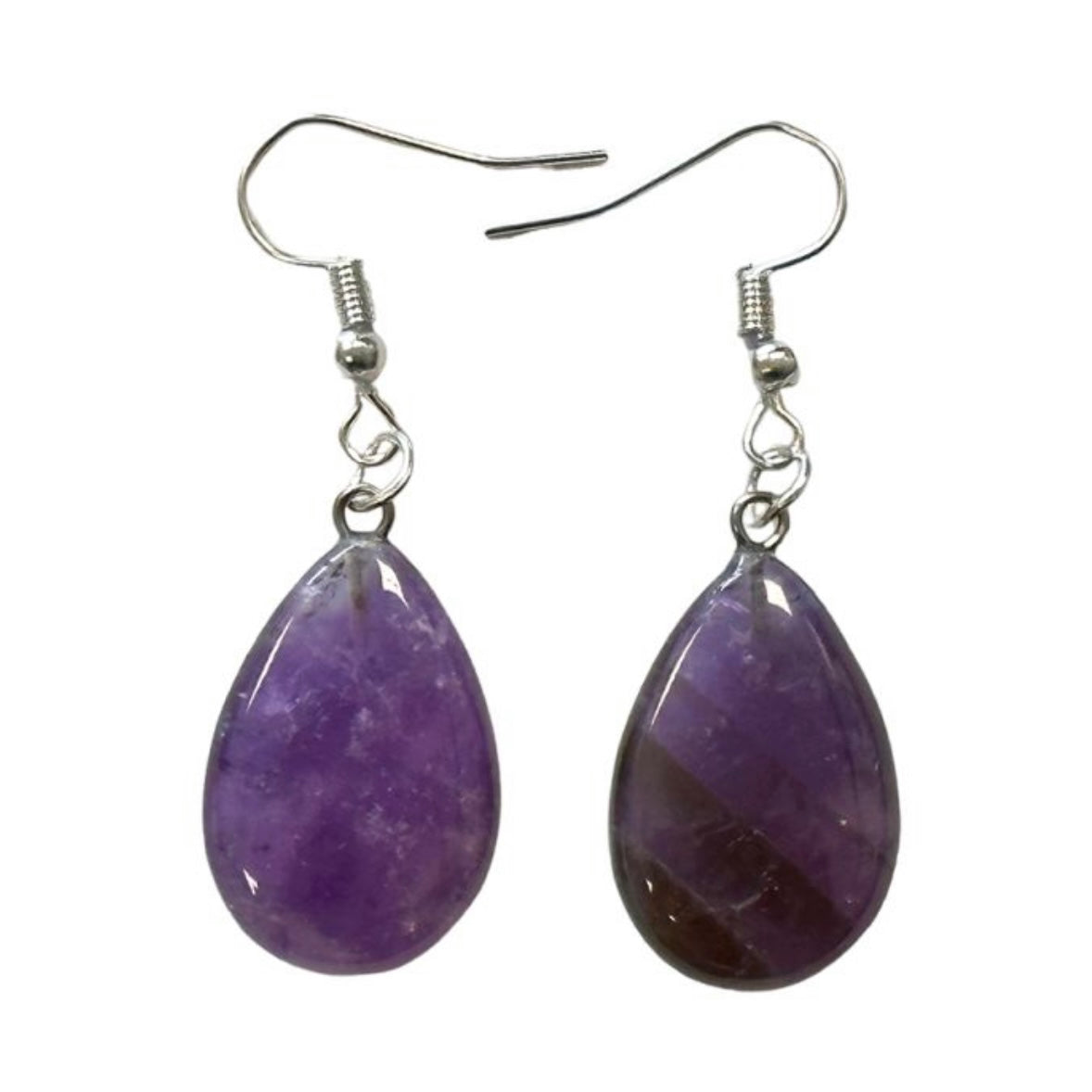 Amethyst stone pending earrings