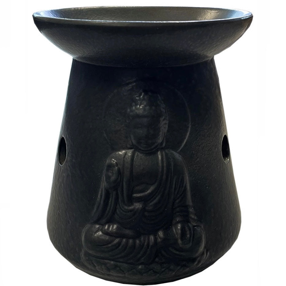 Diffusore Bruciatore Olio Buddha in Ceramica - Brucia Essenze - clorophilla-shop