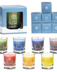 Candele Votive in Vetro ARCANGELO Profumate con Oli Essenziali in Confezione Regalo - Diverse Varianti - clorophilla-shop