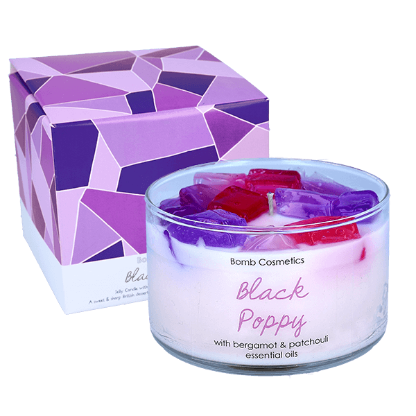 Bomb Cosmetics Black Poppy Jelly Candle Candela Profumata 100% Naturale - 540g - clorophilla-shop