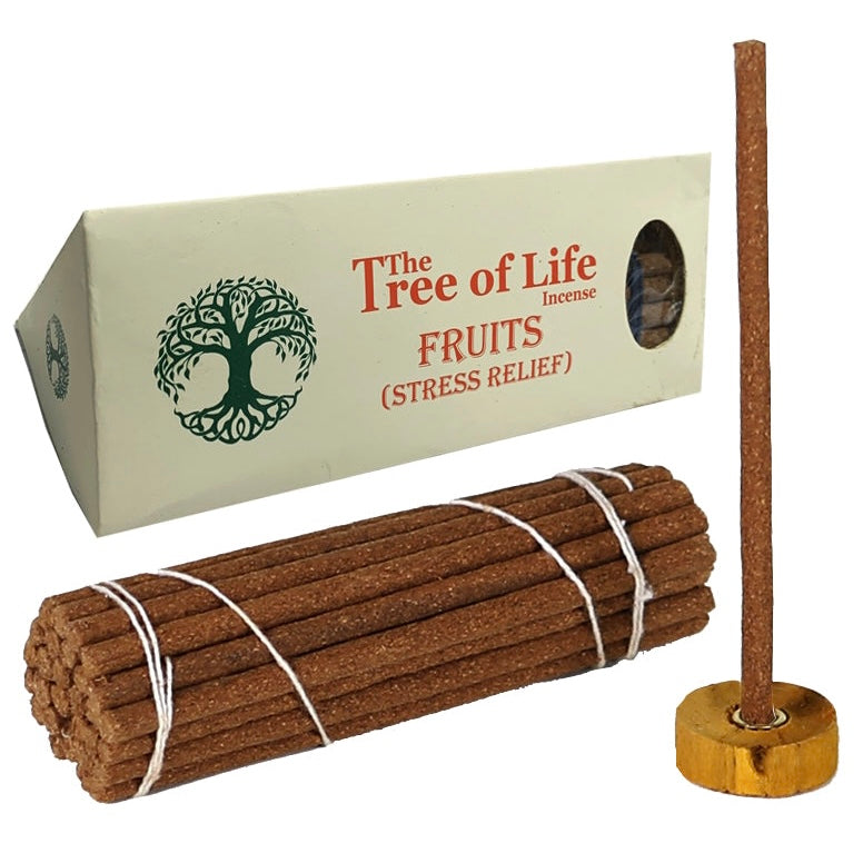 The Tree of Life FRUITS (Alleviare lo Stress) Incenso Tibetano 100% Naturale - 30 Stick