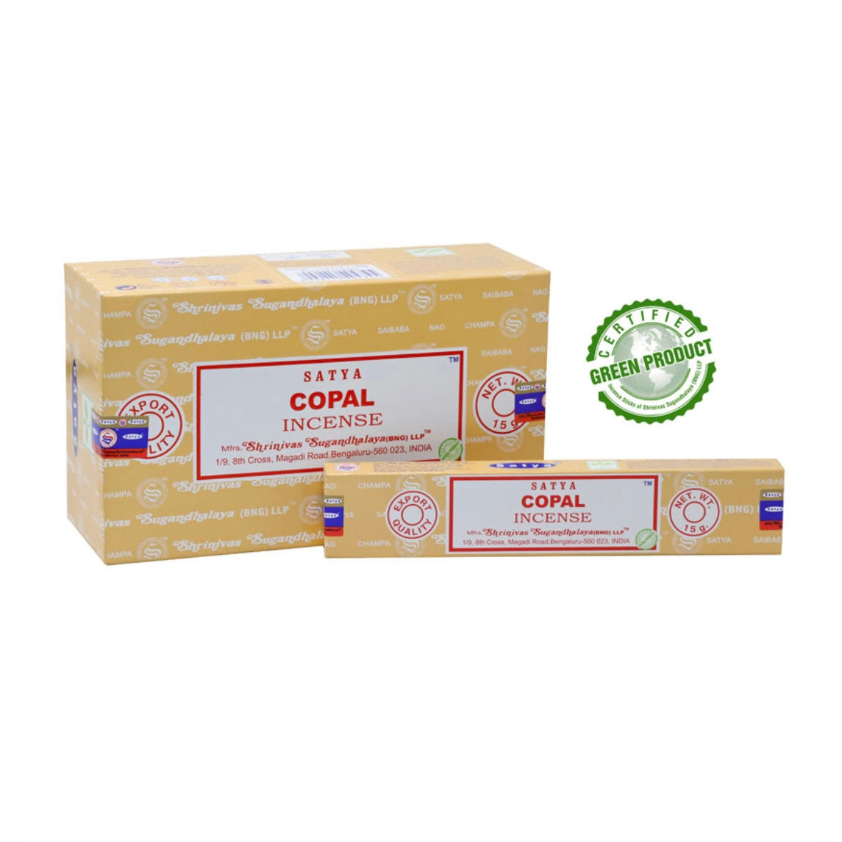 Satya COPAL Incenso in Bastoncini Naturale 100% - Stick 15g