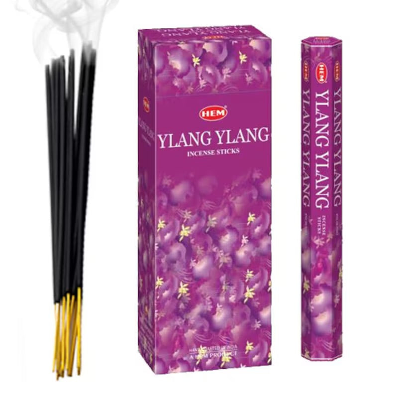 Hem Ylang Ylang - Incenso Indiano Bastoncini Fatti a mano Ylang Ylang - 20 Stick