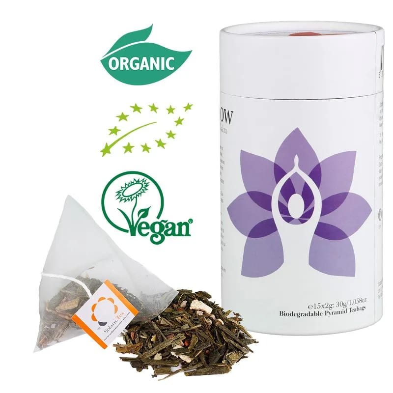 Solaris I KNOW Tisana Organica Chakra della Corona Sahasrara - Tè Verde di Prima Qualità - 30g