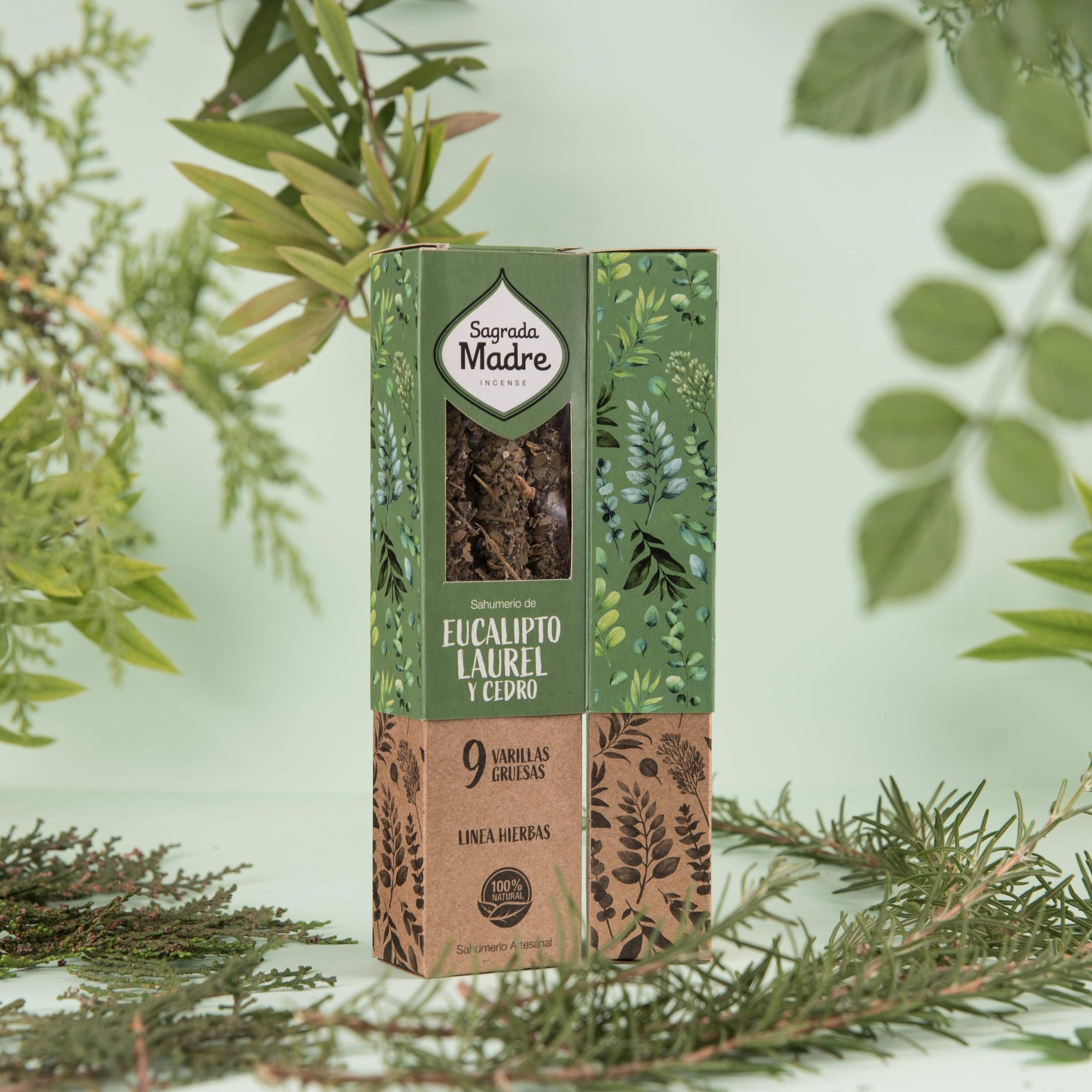 Sagrada Mother Eucalyptus botanist incense in sticks - eucalyptus, cedar and laurel