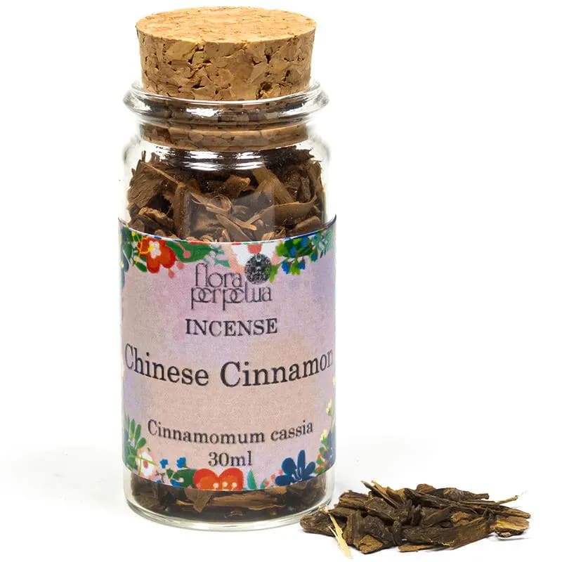 Flora Perpetua Chinese Cinnamon Incenso 100% Naturale a Base di Erbe - Cannella Cinese / Corteccia di Cassia 30ml - clorophilla-shop