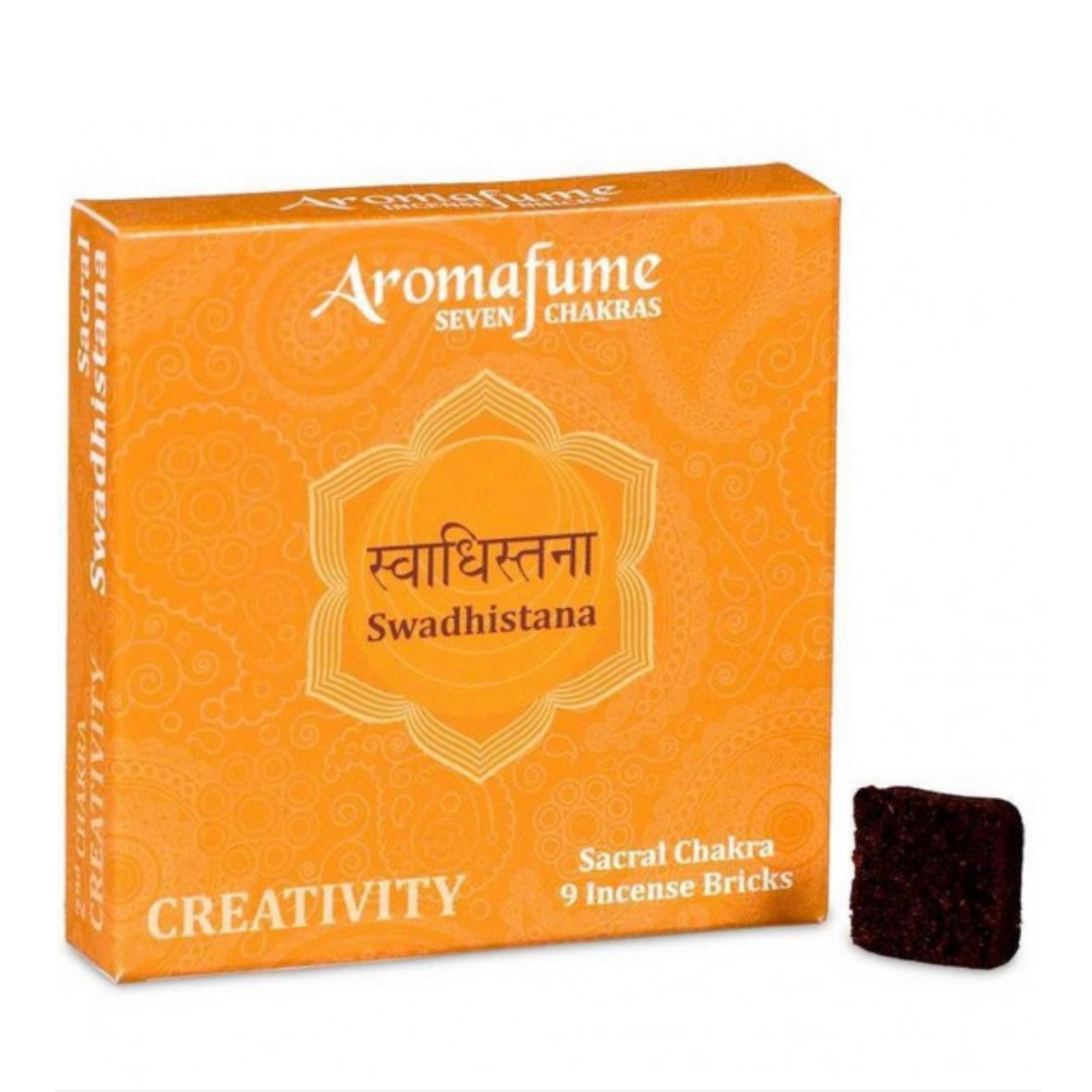 Aromafume Swadhistana 2 Chakra del Sacro Mattoncini Incenso 7 Chakra - 9 bricks - clorophilla-shop