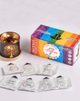 Aromafume Chakra Kit Bruciaincenso + 14 Mattoncini di Incenso - Niente Fumo e Cenere - clorophilla-shop