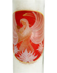Candela Profumata Lotus Angel of Love in Vetro alla Stearina con immagine Angelo Di Loto D'amore - 21cm - Durata 100 ore - clorophilla-shop