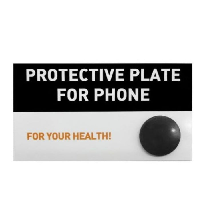 Piastrina adesiva in Shungite rotonda anti radiazioni - Protezione smartphone e apparecchi elettronici