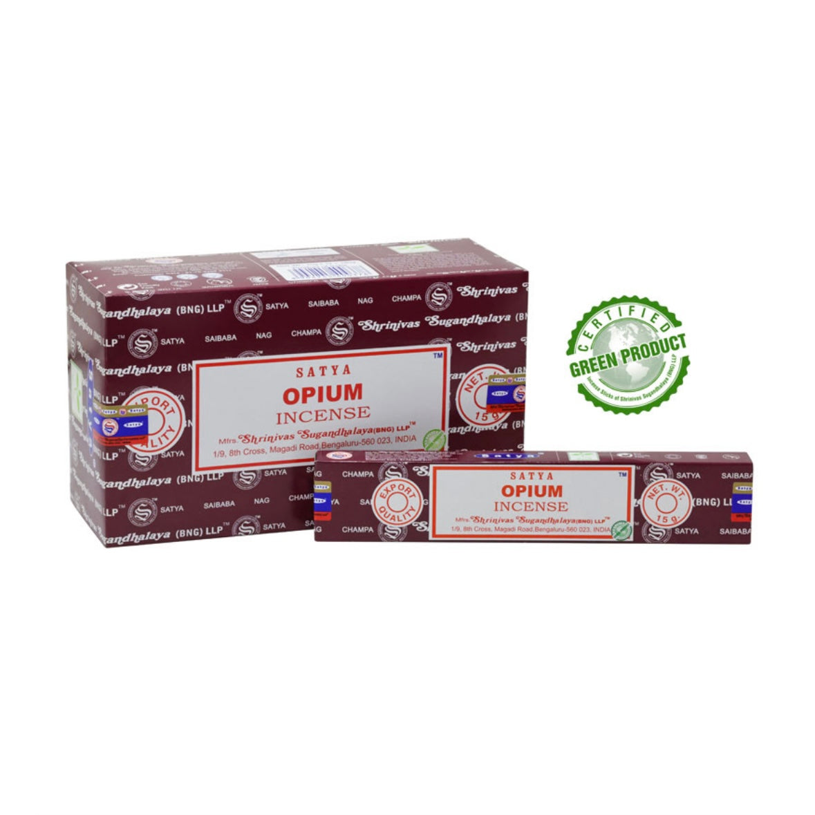 Satya Opium incense in 100% natural sticks - Stick 15g