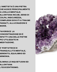Drusa di Ametista curativa Grezza - Origine Brasile - Pietra da 8-10cm - clorophilla-shop
