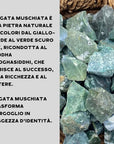 Agata Muschiata Grezza Origine India - Pietra da 3-5cm - clorophilla-shop