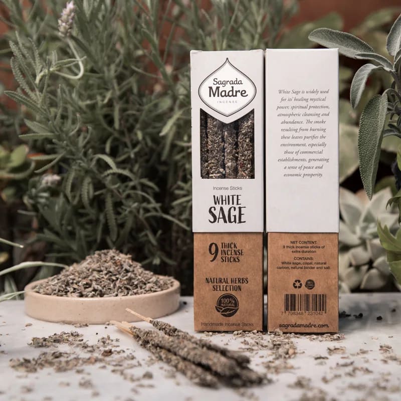 Sagrada Mother White Sage Botanical Incense In Sticks - White Sage