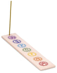 Bruciaincenso 7 Chakra in Arenaria per Incenso in Bastoncini - Portaincenso Stick 25,5cm - clorophilla-shop