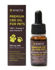 Enecta Olio di CBD 5% 500mg per animali domestici con Omega 3 e Vitamina E - 10ml - clorophilla-shop
