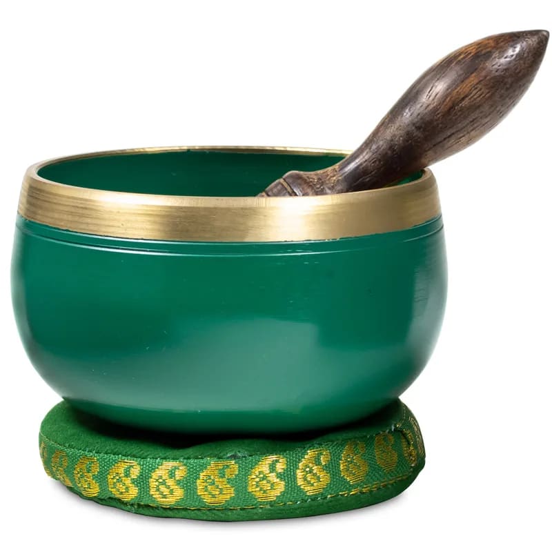 Campana Tibetana 4 Chakra del Cuore - Batacchio e Cuscino Inclusi - clorophilla-shop