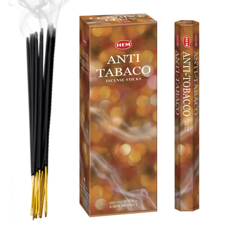 Hem Anti Tobacco - Incenso Indiano Bastoncini Fatti a mano Anti Tabacco  - 20 Stick