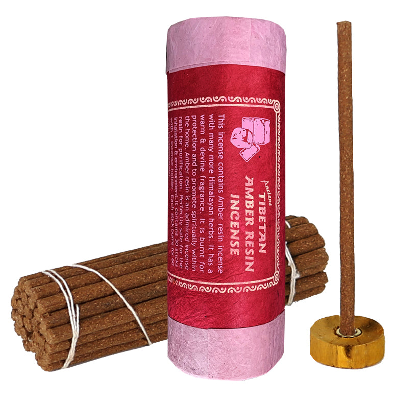 Tibetan Amber Resin Tibetan incense Masala 100% natural handmade - Amber resin 30 sticks