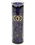 Candela profumata 6 Chakra Ajna - Lavanda, Abete e Camomilla - clorophilla-shop
