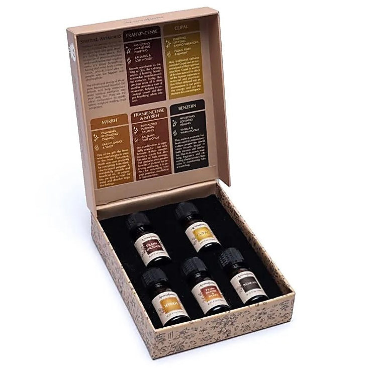 Aromafume "Spiritual Awareness" Set 5 Oli Essenziali in Resina - 5x10ml - clorophilla-shop