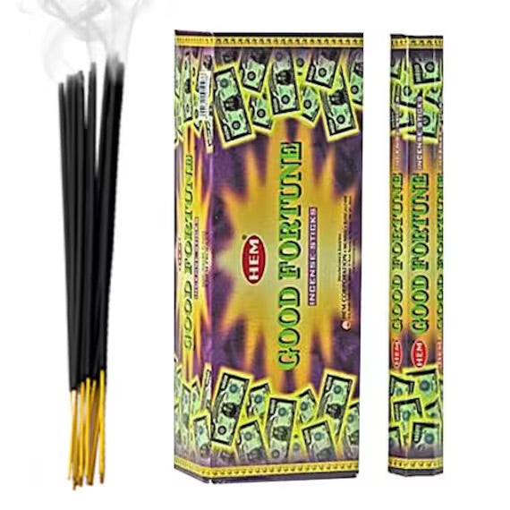 Hem Good Fortune - Incenso Indiano Bastoncini Fatti a mano Buona Fortuna - 20 Stick