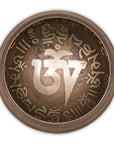 Campana Tibetana Om con Decorazioni in Set Regalo - Batacchio e Cuscino Inclusi - clorophilla-shop
