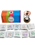 Aromafume Fusion Kit Bruciaincenso + 20 Mattoncini di Incenso - Niente Fumo e Cenere - clorophilla-shop