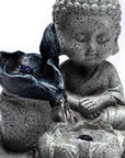 Fontana d'acqua Zen con Buddha piccolo - Luce LED integrata - clorophilla-shop