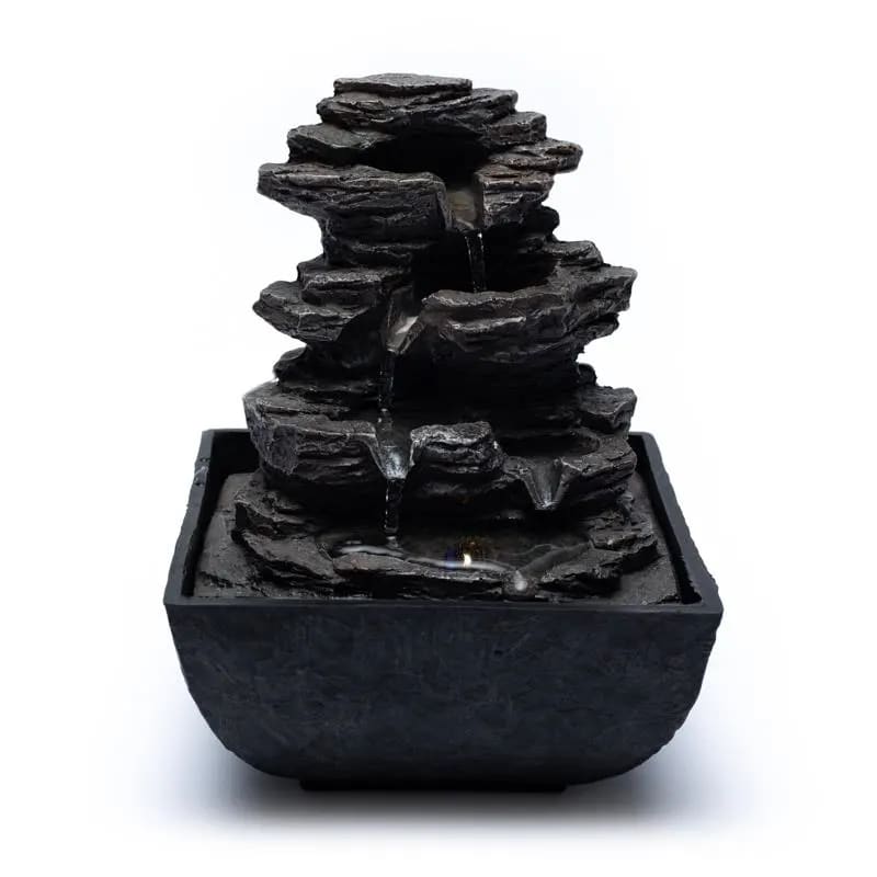 Fontana d'acqua Zen Roccia - Luce LED integrata - clorophilla-shop