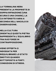 Tormalina Nera Grezza Origine Brasile - Pietra da 4-8cm