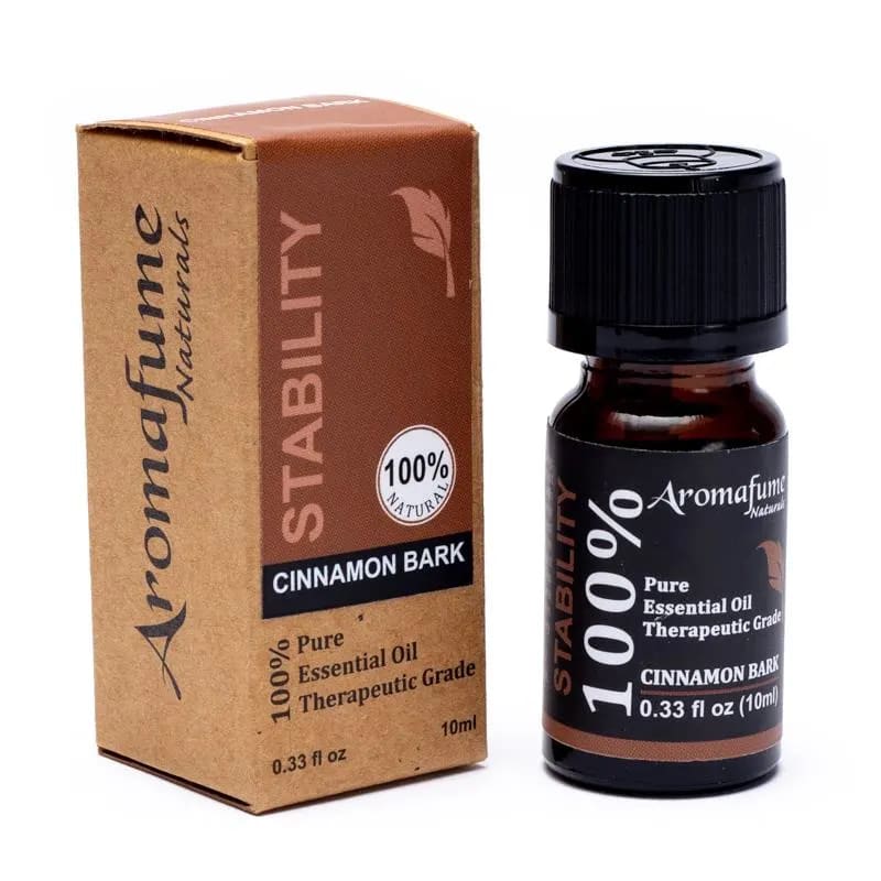 Aromafume STABILITY Olio Essenziale Cinnamon Bark 100% Naturale non Diluito - Corteccia di Cannella - 10ml - clorophilla-shop