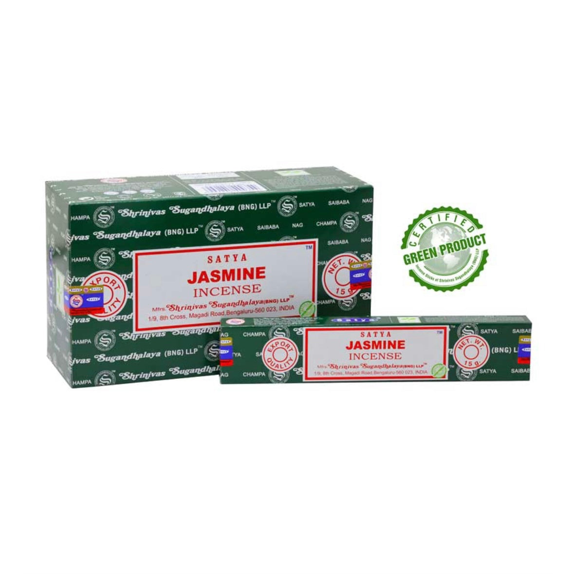 Satya Jasmine incense in 100% natural sticks - Stick 15g