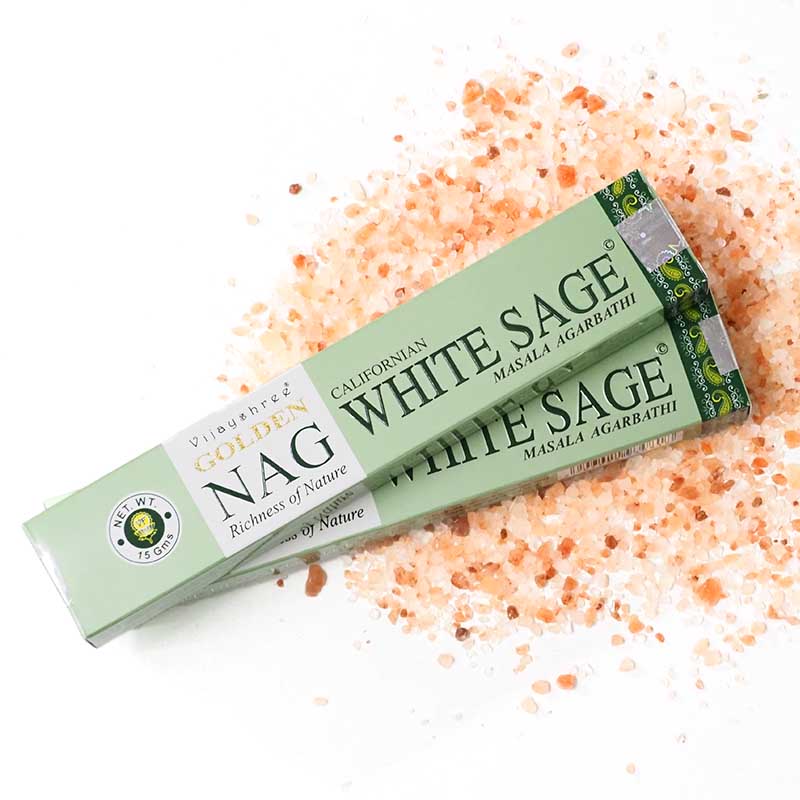 Vijayshree Golden Nag White Sage Incense in sticks - Stick 15g