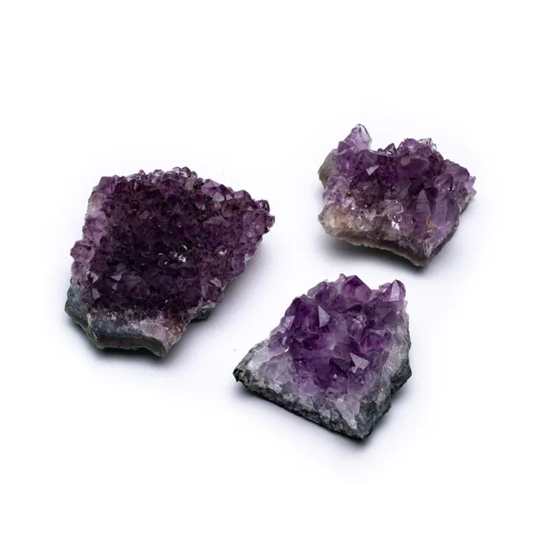 Drusa di Ametista curativa Grezza - Origine Brasile - Pietra da 8-10cm - clorophilla-shop
