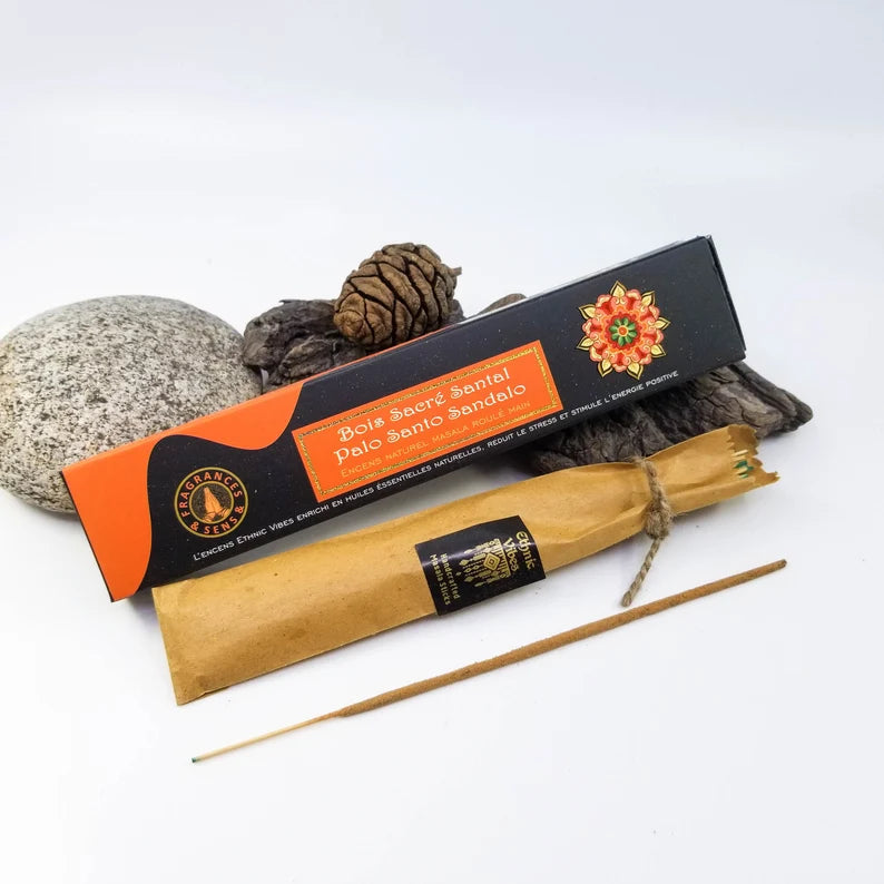 Ethnic Vibes Palo Santo e Sandalo Incenso in bastoncini - Stick 15g - clorophilla-shop
