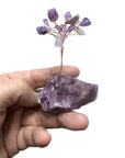 Albero della vita in pietra Ametista su Drusa - 8cm - clorophilla-shop
