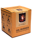 Aromafume Oil Burner Om - Bruciatore per Oli Essenziali e Oli Aromatici con Simbolo Om - clorophilla-shop
