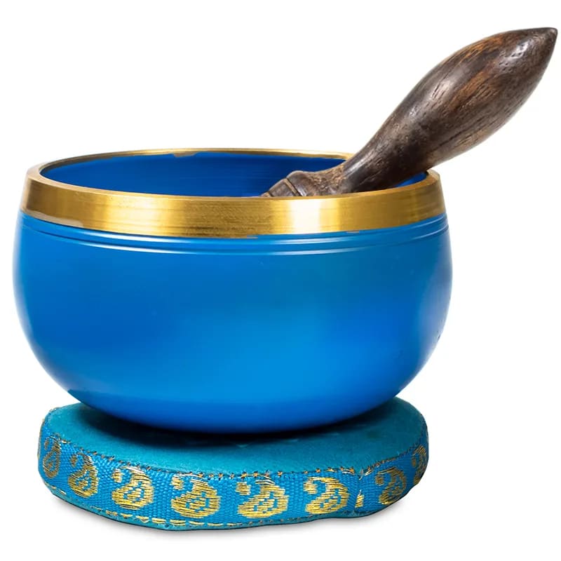 Campana Tibetana 5 Chakra Gola - Batacchio e Cuscino Inclusi - clorophilla-shop