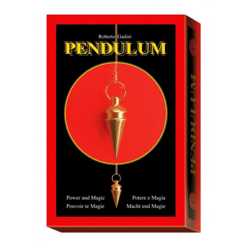 The Scarabeo pendulum power and magic - box with metal pendulum, 4 divination dials and explanatory manual - Multilingual edition
