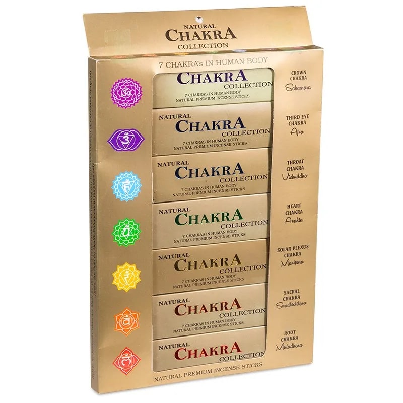 Natural Chakra Collection Confezione Regalo Set Incensi in Bastoncini 7 Chakra - clorophilla-shop