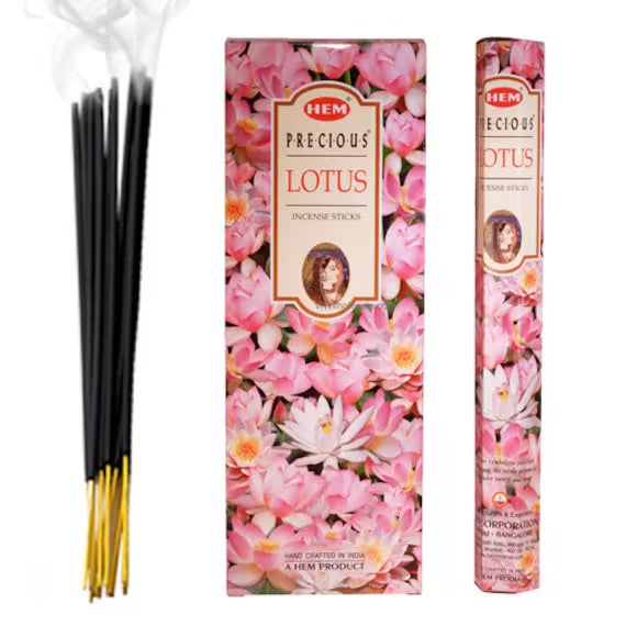 Hem Lotus - Incenso Indiano Bastoncini Fatti a mano Loto - 20 Stick