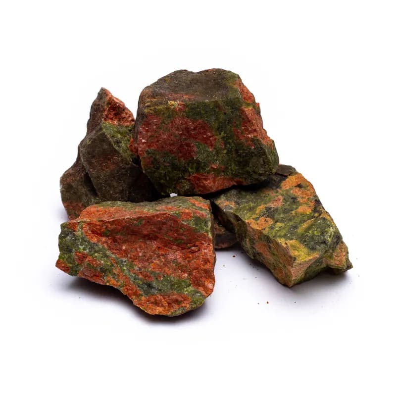 Unakite Grezza Origine Brasile - Pietra da 4-8cm