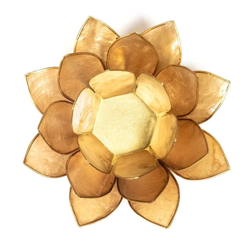 Lotus atmosphere lighting in Conchiglia Lapiz - Beige Portalumino/Fumè