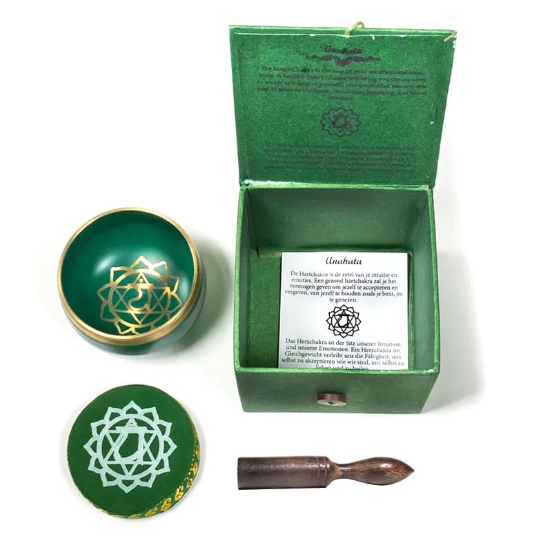 Campana Tibetana 4 Chakra del Cuore - Batacchio e Cuscino Inclusi - clorophilla-shop