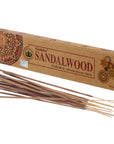 Goloka SANDALWOOD Incenso in bastoncini Natural Masala Organic - Stick 15g - clorophilla-shop