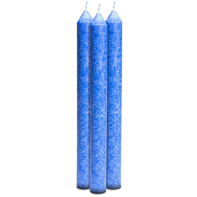 Candela alla Stearina "da Tavola" 7 Chakra colorate e profumate 100% Naturali - Diverse Varianti - 21cm - clorophilla-shop