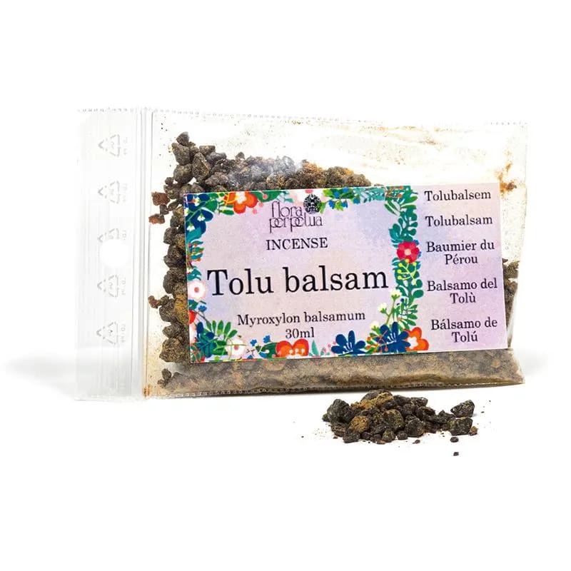 Flora Perpetua Incenso in Resina Balsamo del Tolù (Tolu Balsam) 100% Naturale - sacchetto da 30ml - clorophilla-shop