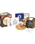 Aromafume Exotic Fiore della Vita Kit Bruciaincenso + 2 Mattoncini di Incenso - Niente Fumo e Cenere - clorophilla-shop